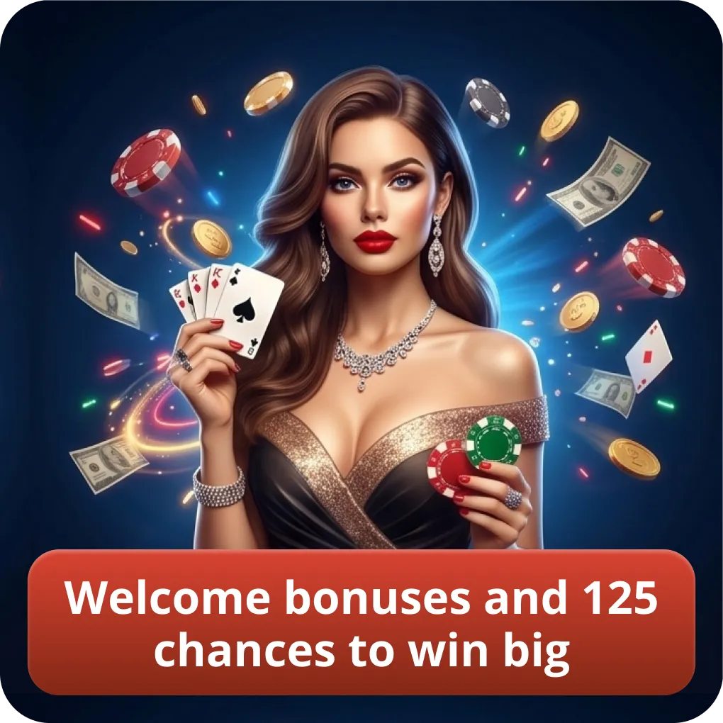 Welcome bonuses and 125 chances to win big