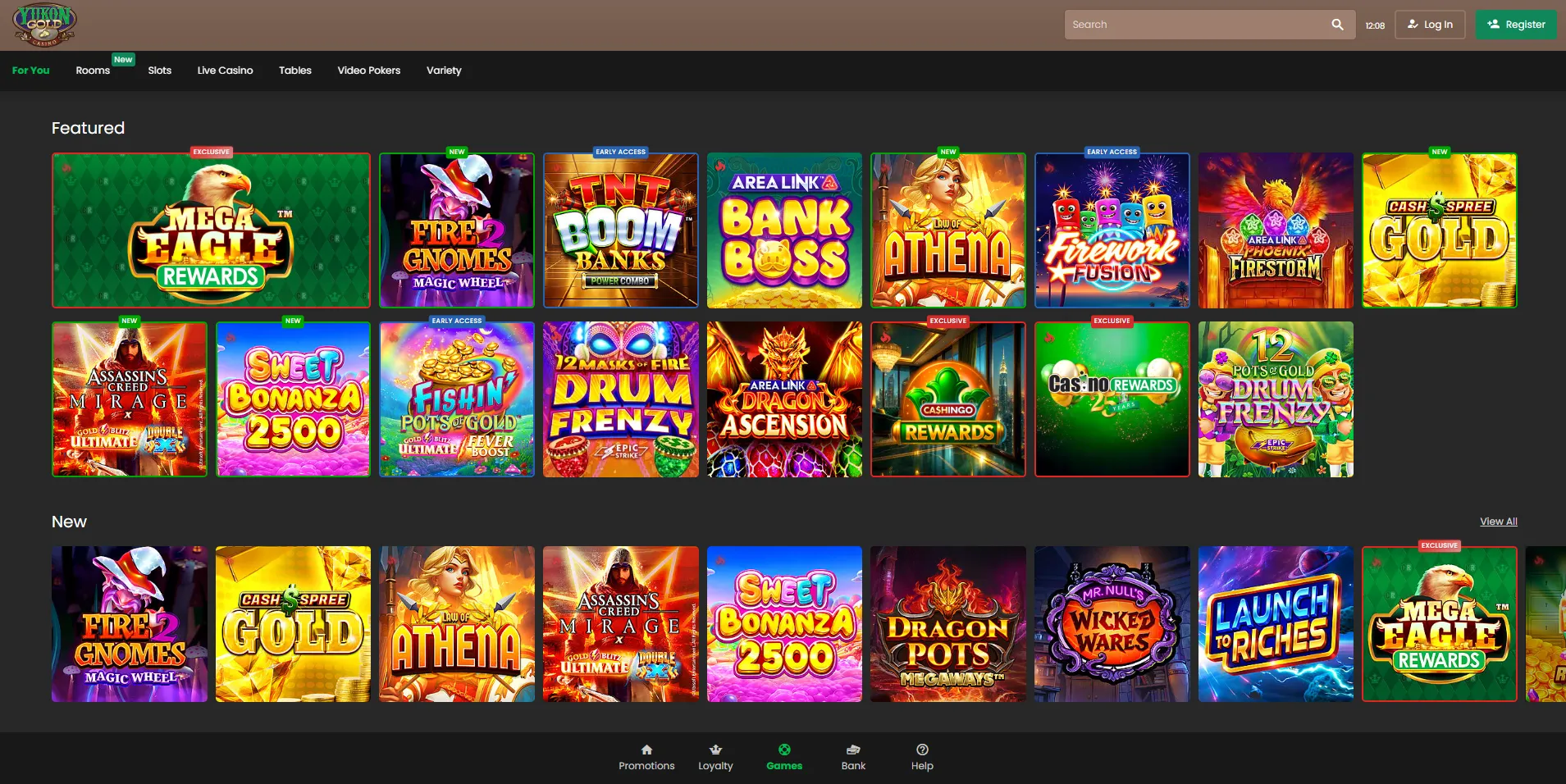 Yukon Gold Casino welcome bonuses and 125 chances to win big
